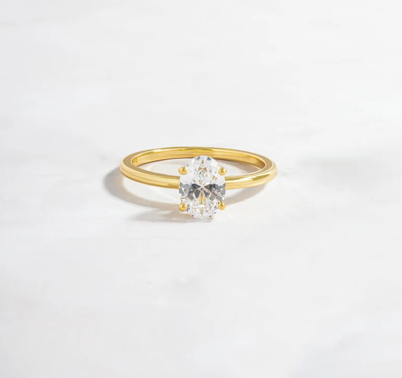 Elegant Wedding 1 Ct Oval Diamond ring