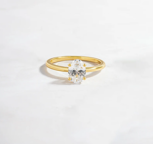 Elegant Wedding 1 Ct Oval Diamond ring