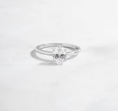 Elegant Wedding 1 Ct Oval Diamond ring